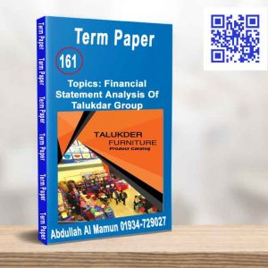 Financial Statement Analysis of Talukdar Group