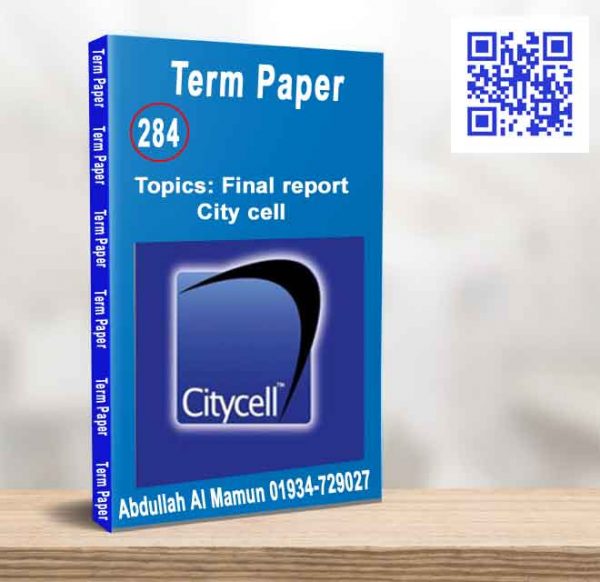 Final report City cell